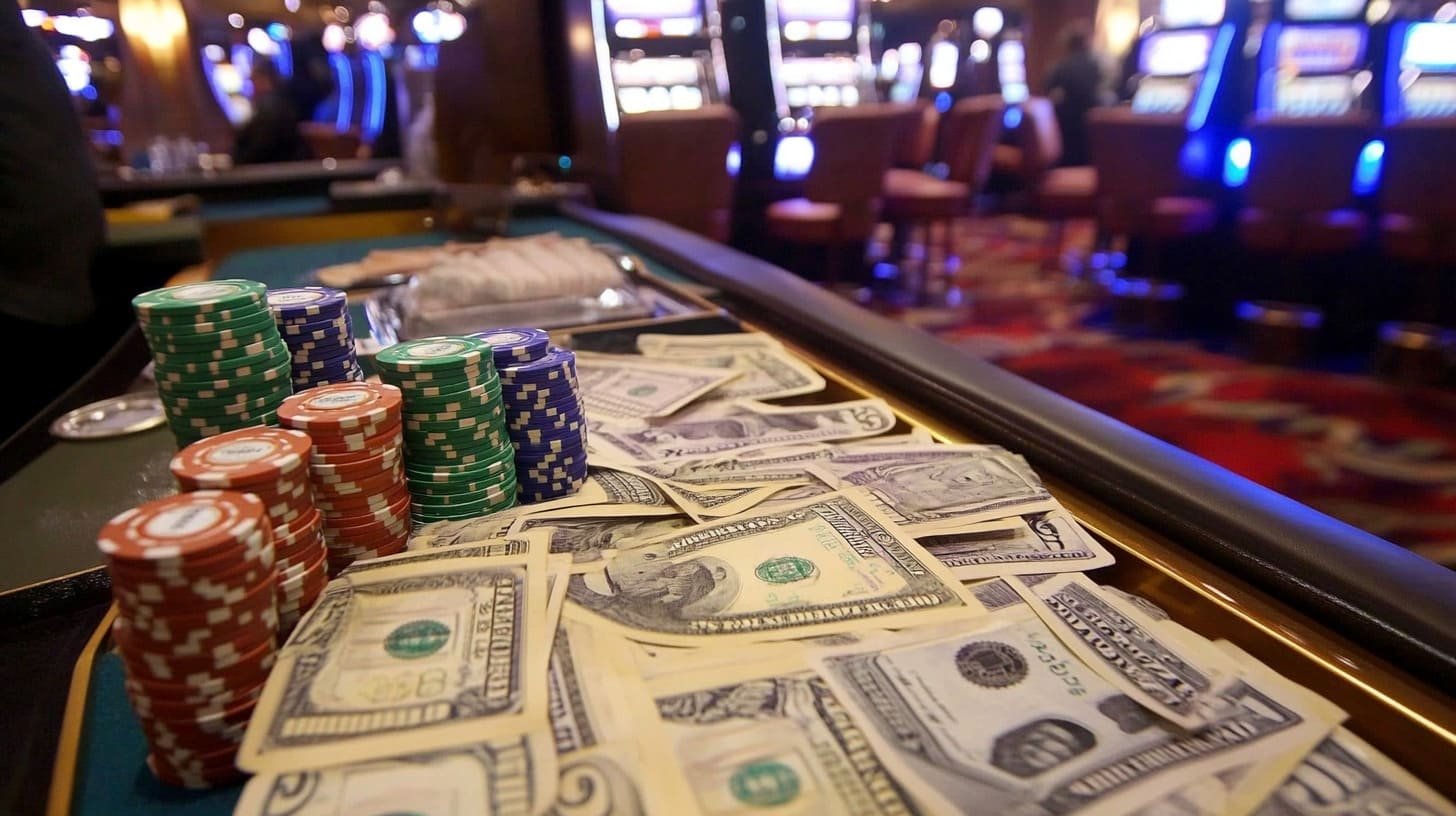 Mobile user reviewing casino-style bonus notes and account options